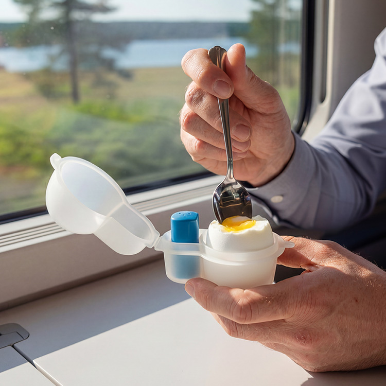 Egg Box with Salt Shaker