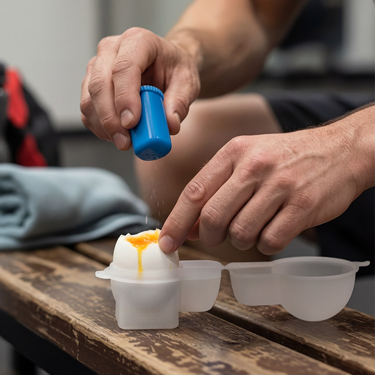 Egg Box with Salt Shaker