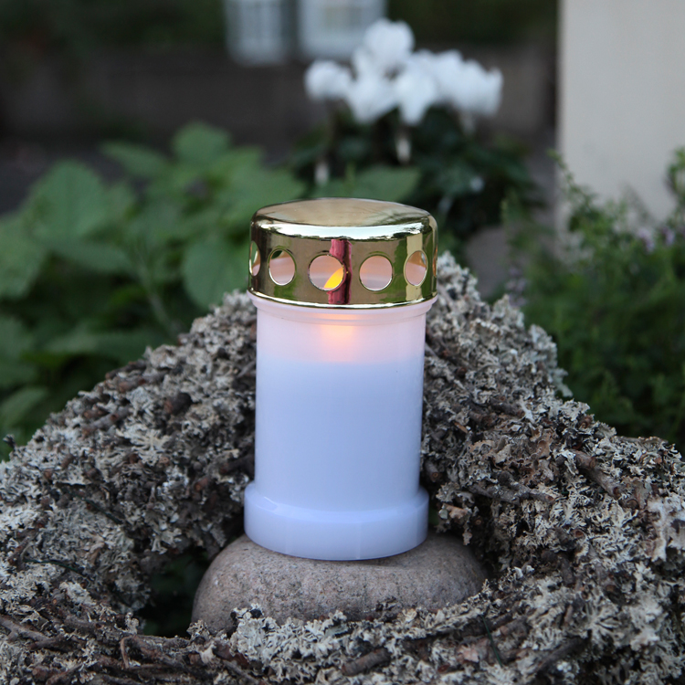 Grave light with extra long burning time
