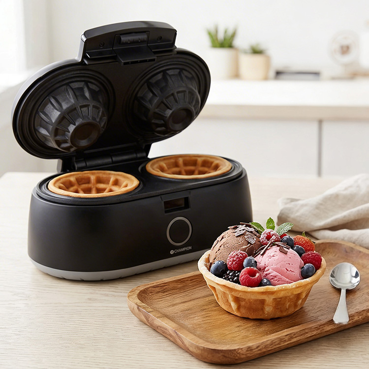 Double waffle iron