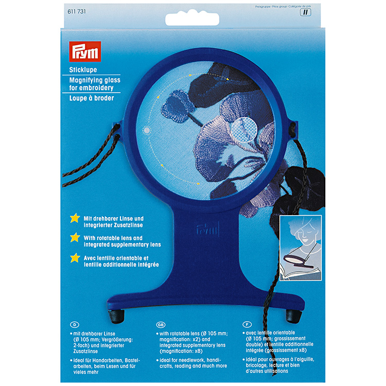 Hands-free magnifying glass
