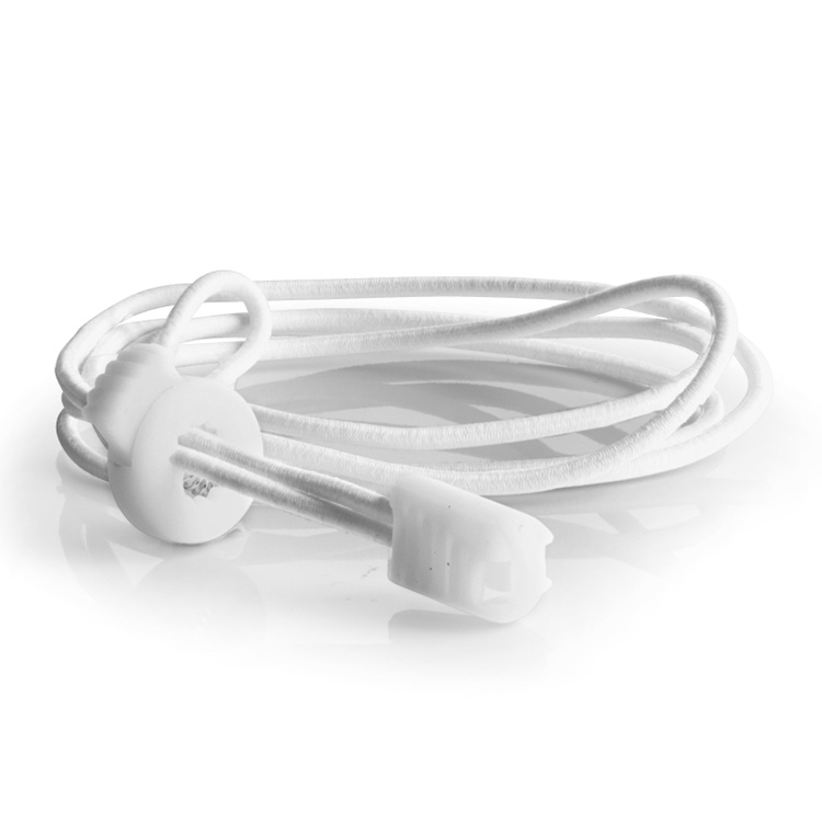 Elastic shoelace with shoelace clip