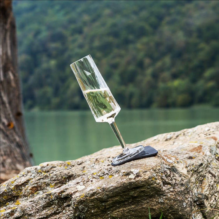 Magnetic Champagne glasses in plastic Silwy, 2-pack