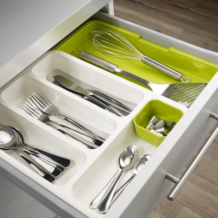 Adjustable cutlery tray, Joseph Joseph