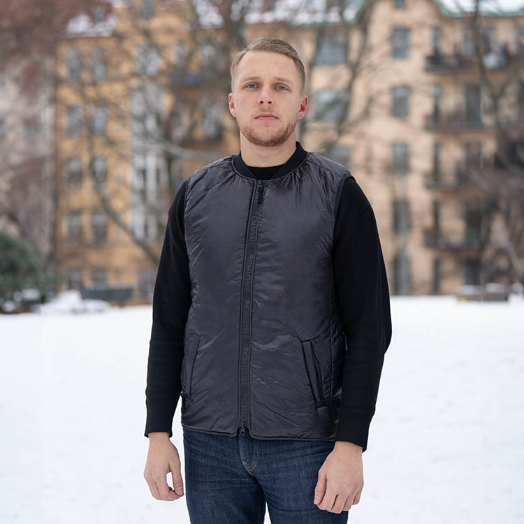 Electrical heated vest, Men's