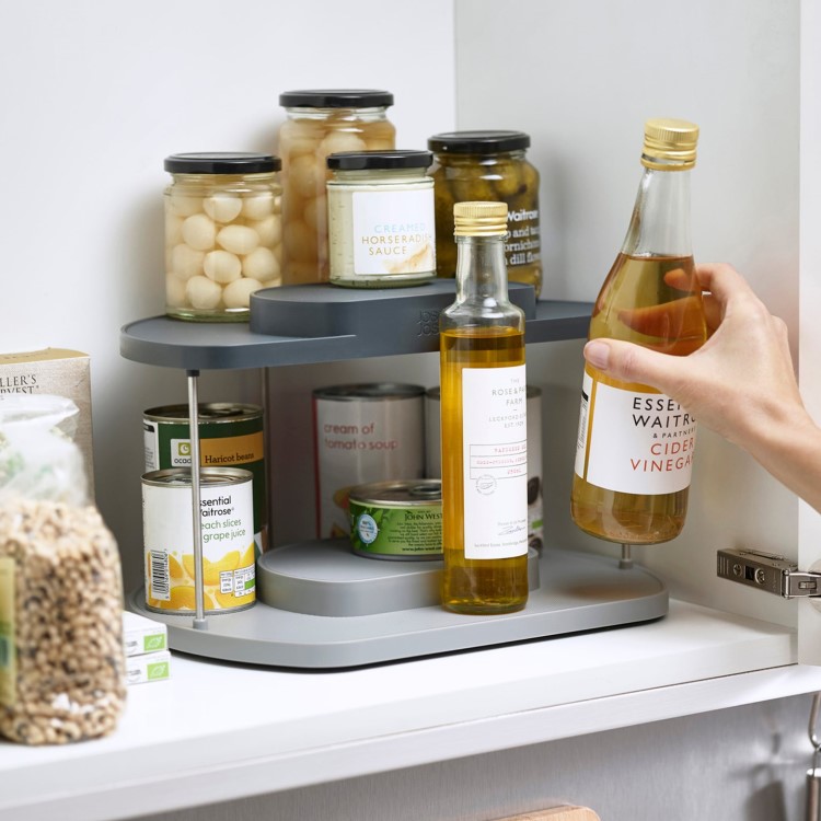 Rotating spice rack, 2 shelves