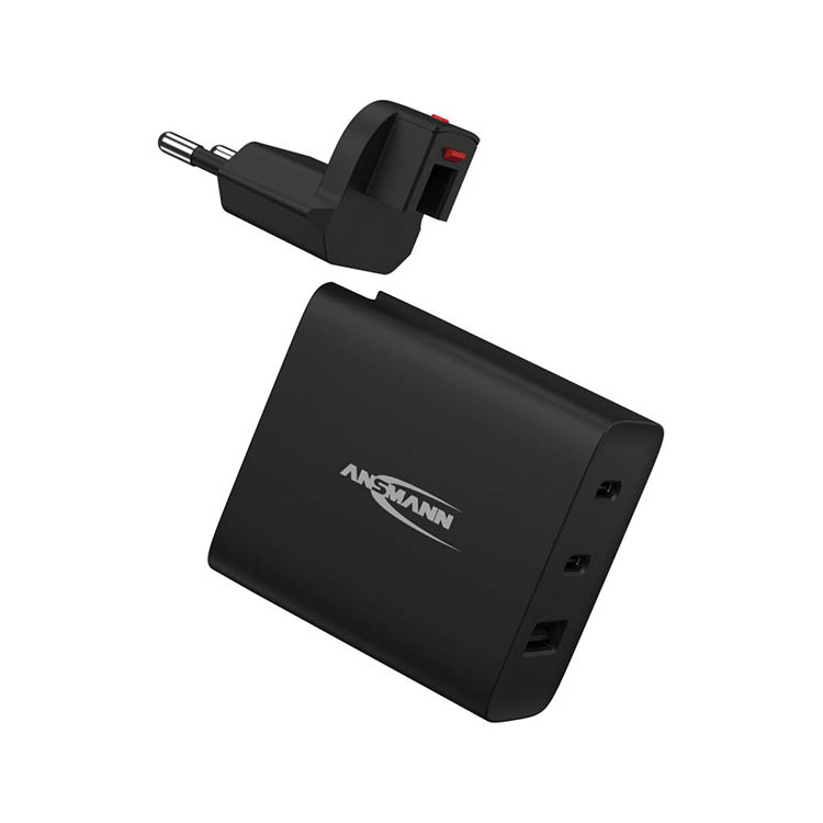 Travel adapter with USB ports
