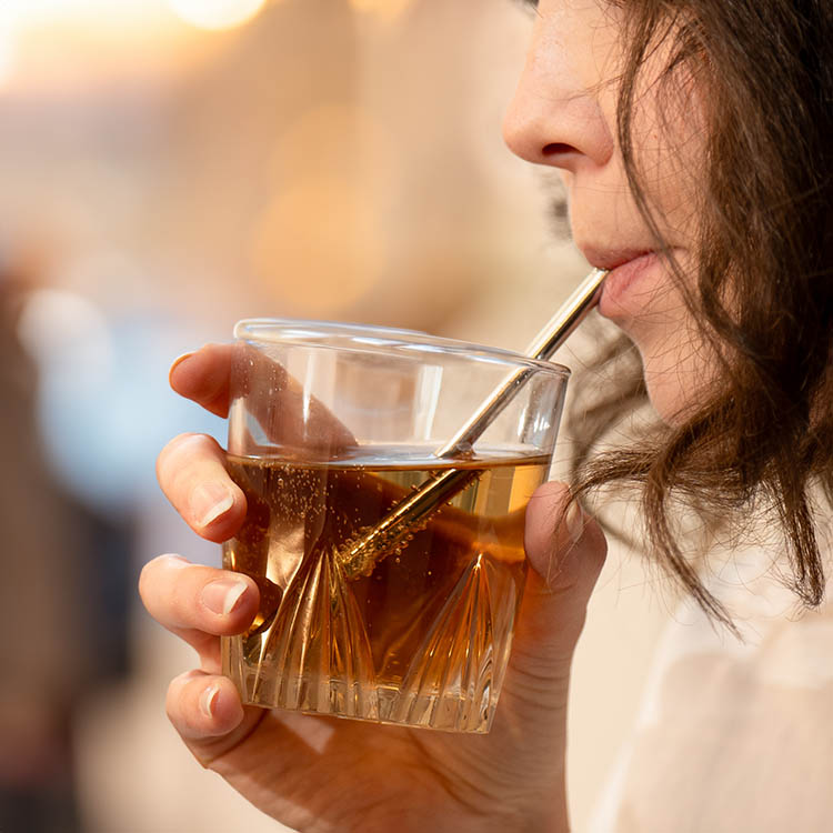 Short metal straws