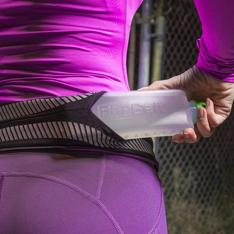 FlipBelt water bottle