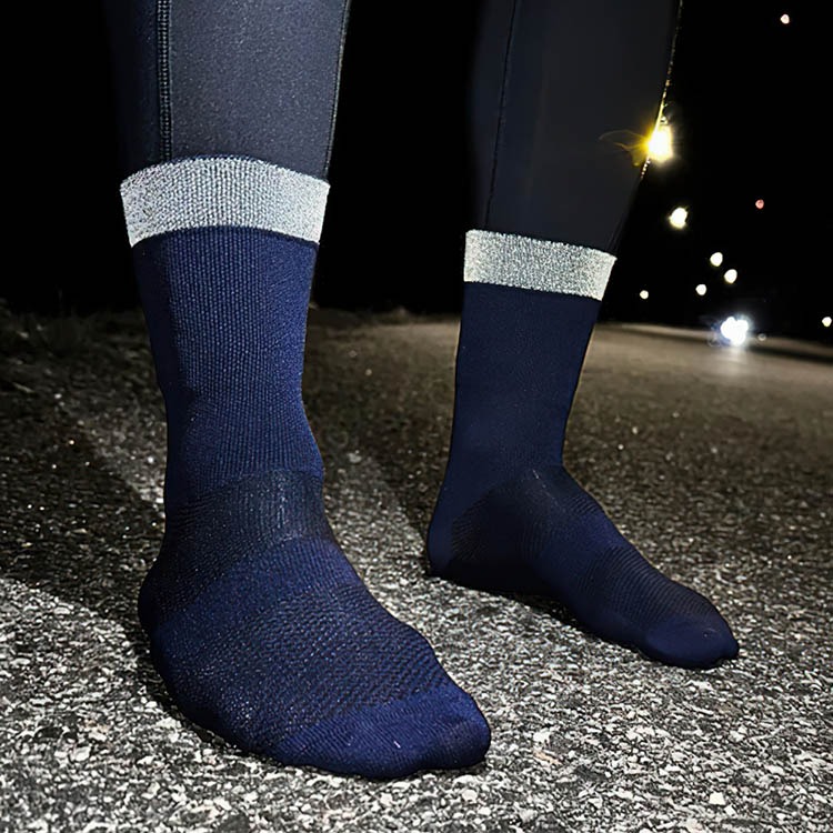 Running socks with reflectors