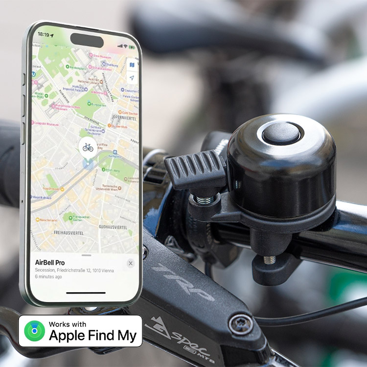 Bicycle bell with in-built tracking