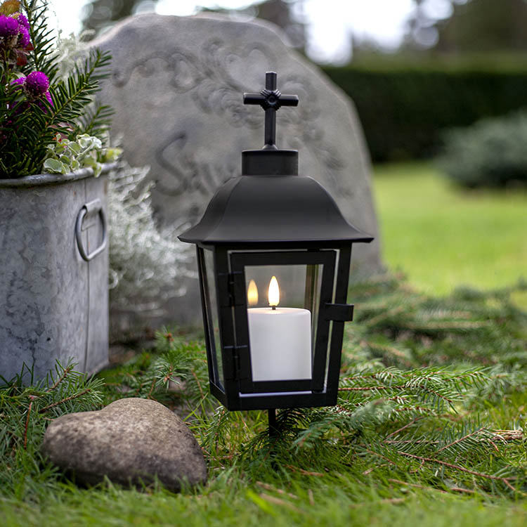 Small block light with twilight sensor, White