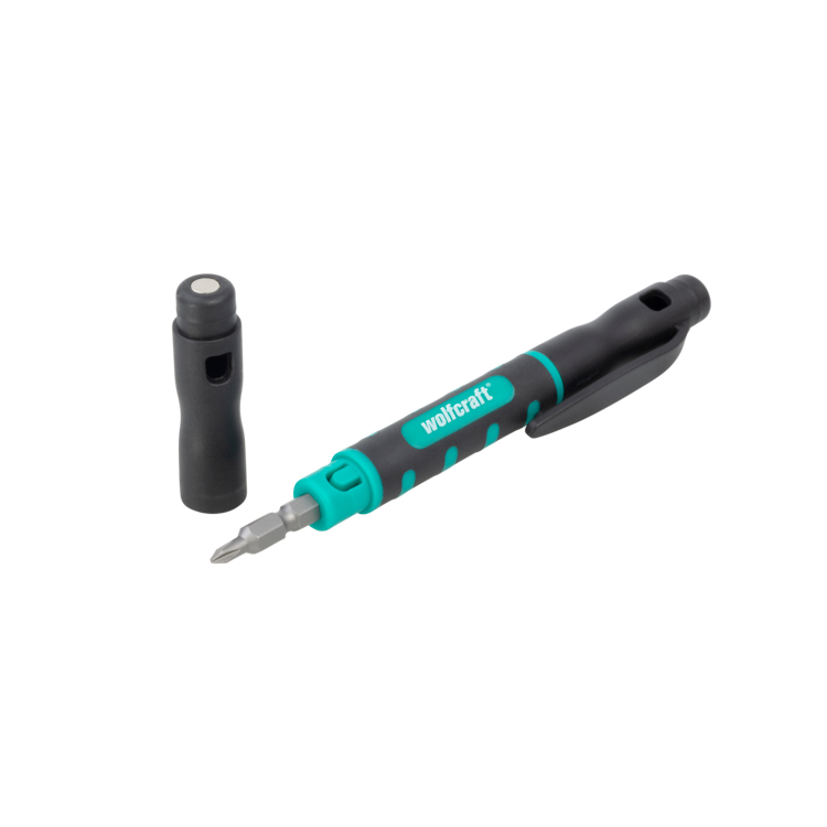 Precision screwdriver with 4 bits