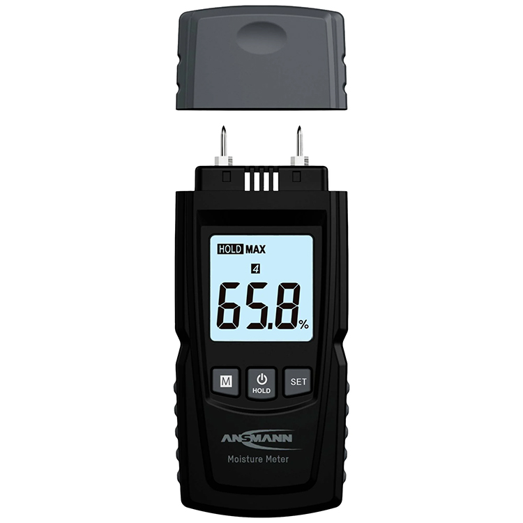 Moisture meter for solid materials