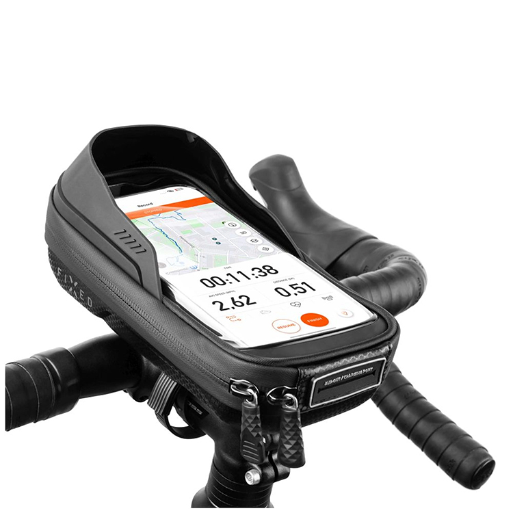 Mobile phone case for the handlebar