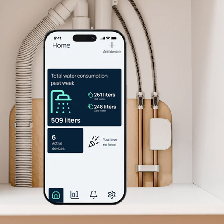 App-controlled water meter, Water grip