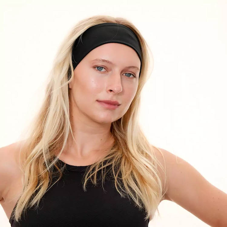 Headband with storage pocket
