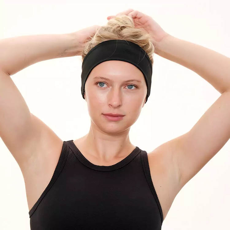 Headband with storage pocket