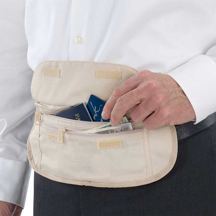 Thin waist bag for travelling