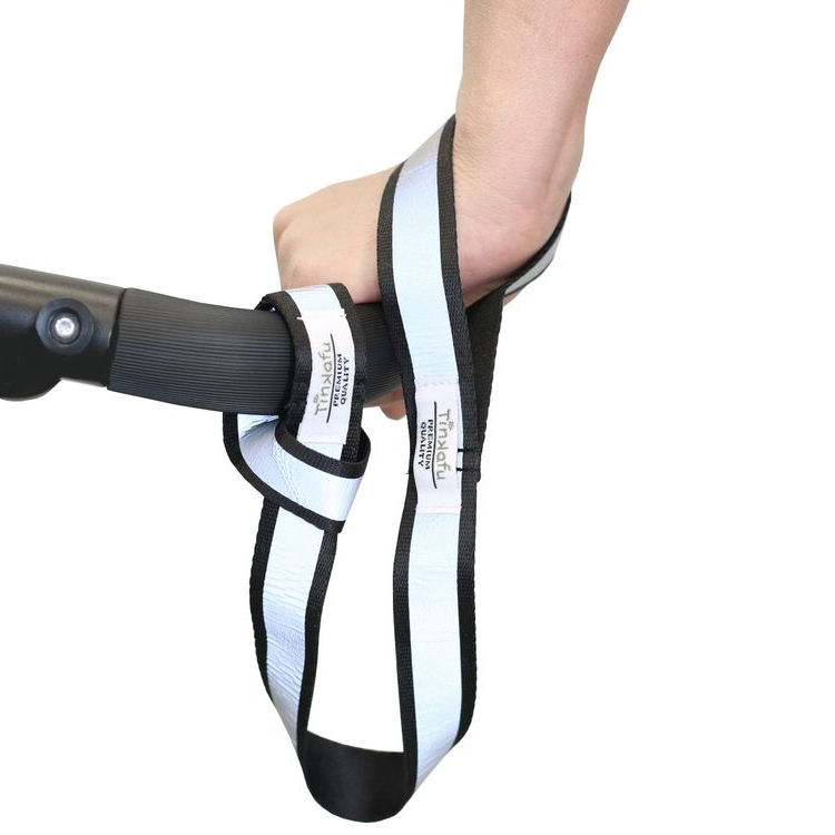 Wrist strap with reflector for pram