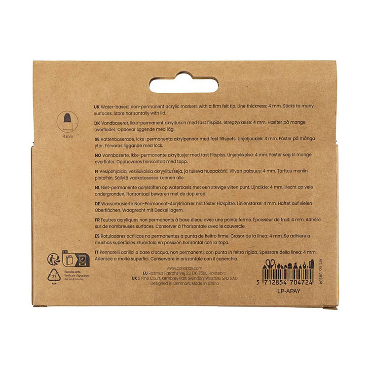 Marker pens 6-pack