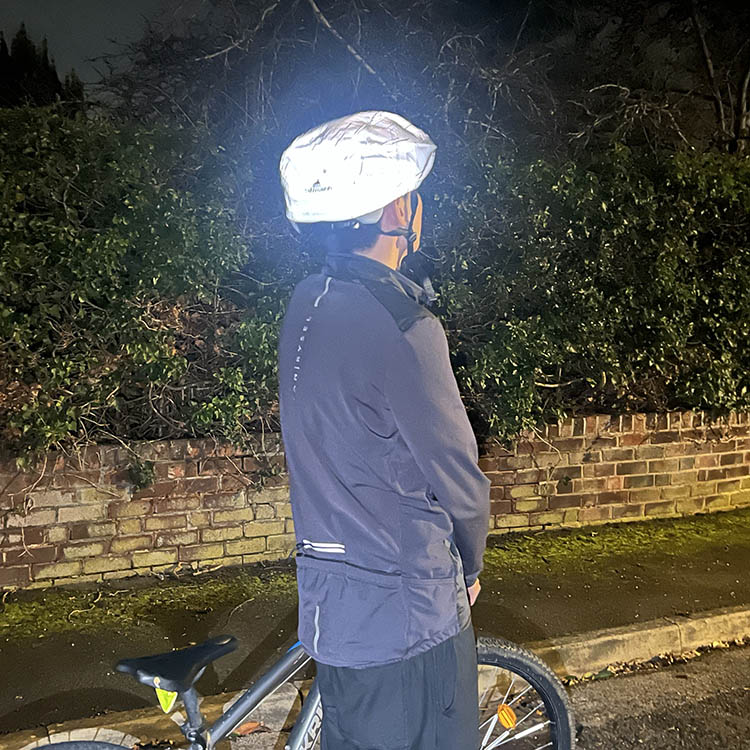 Reflective helmet cover 2-pack