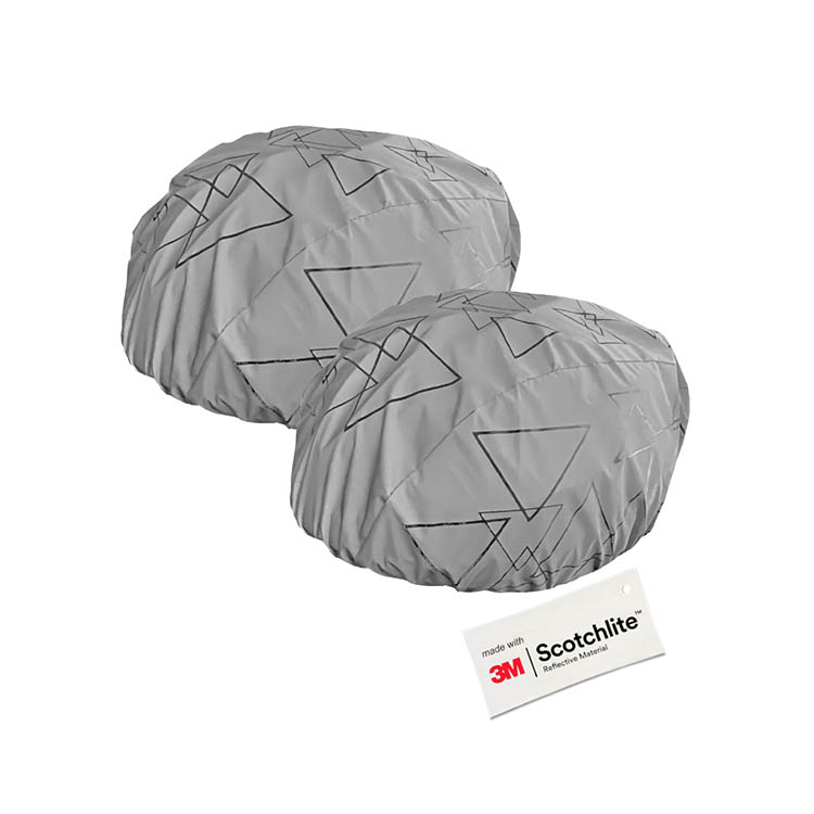 Reflective helmet cover 2-pack
