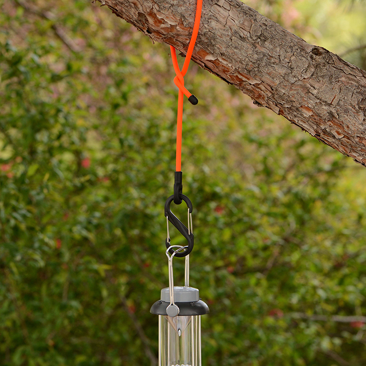 Bendable strap with carabiner