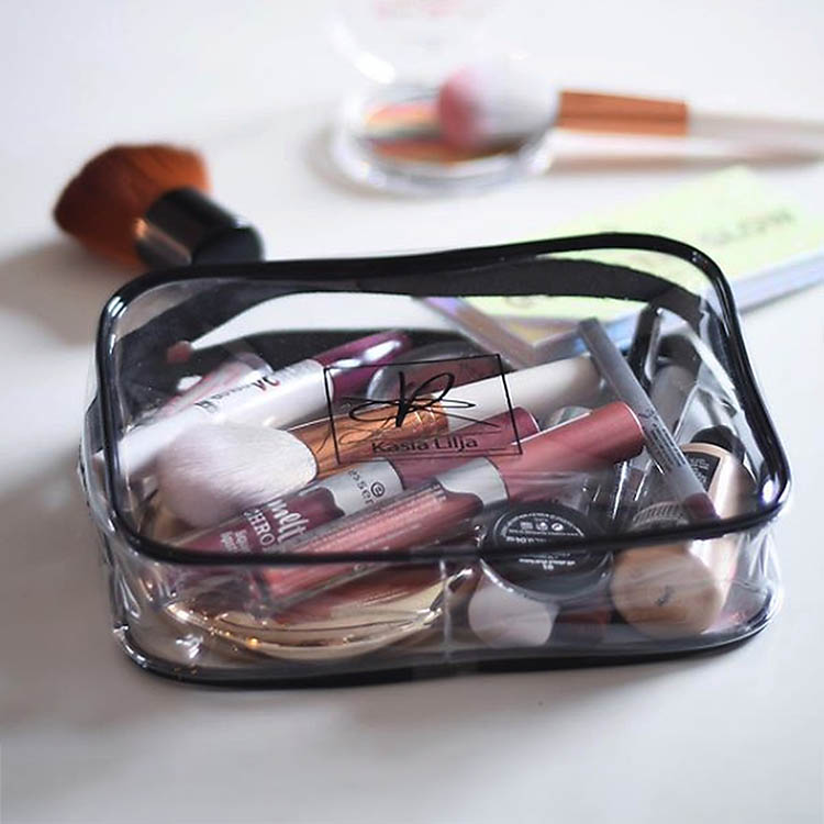 Transparent toiletry bags 3-pack
