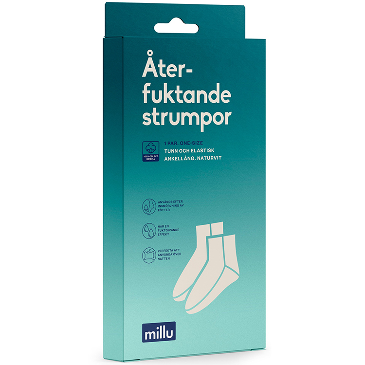 Moisturizing foot care socks