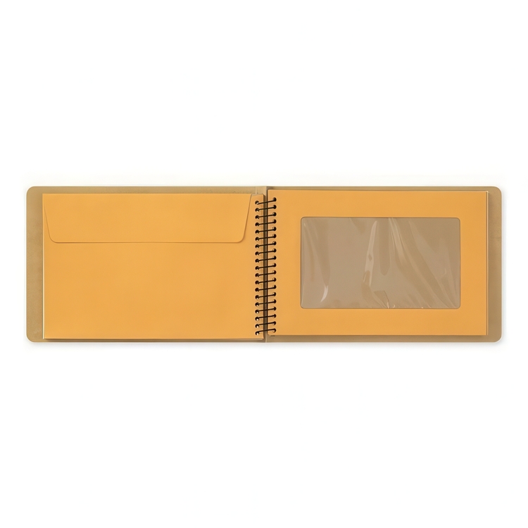 Album, Envelopes with Windows, SPIRAL RING B6, 12 pages, Traveler's Company, Natur