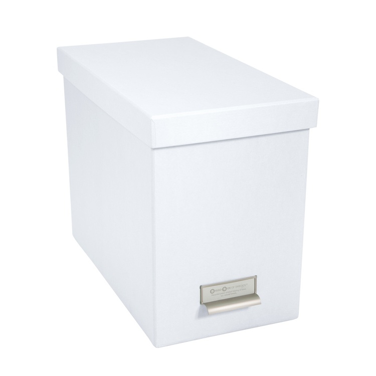 Archive box / File Drawer, BIGSO JOHAN, 35 x 18,5 x H 27 cm, White