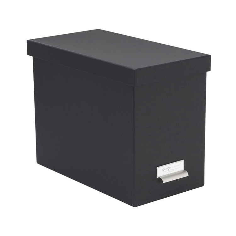 Archive box with hanging folders, Johan, Bigso, dark grey