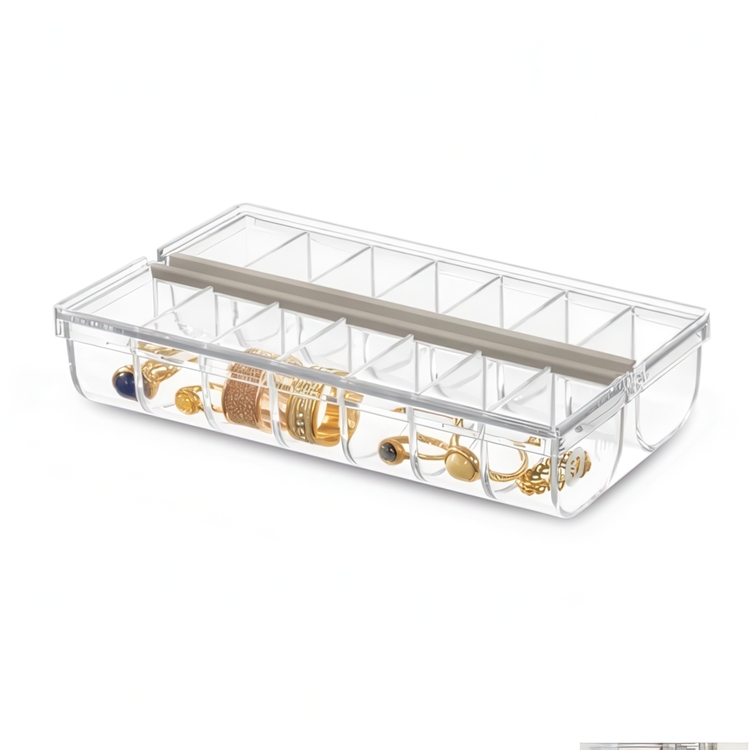 Small box, 4 compartments, THE HOME EDIT PILL ORGANIZER, Transparent