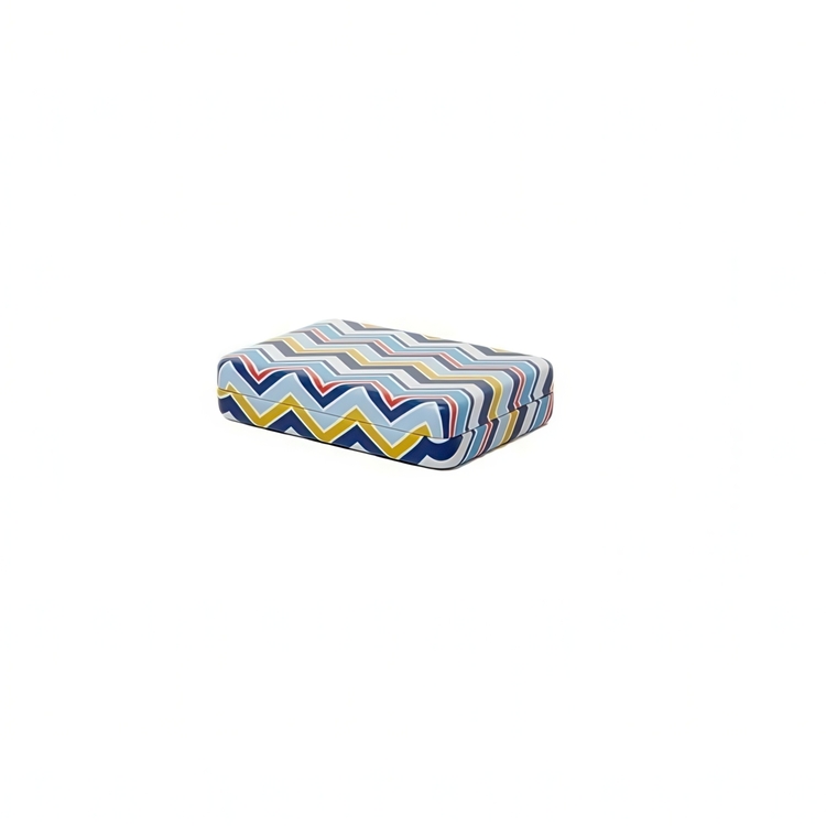 Case with Mirror, PORTABLE JEWELRY CASE STRIPPED, 10 x 7 x 2 cm