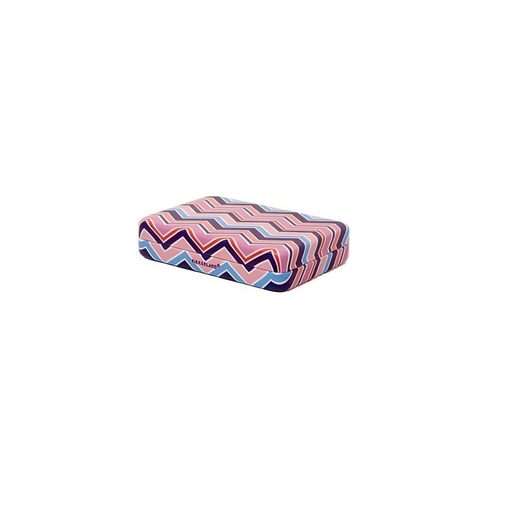 Case with Mirror, PORTABLE JEWELRY CASE STRIPPED, 10 x 7 x 2 cm