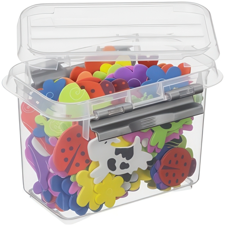 Box, 0,8L, Q-LINE SMALL BOX, 15 x 10 x H 10,8 cm, Clear / Silver Grey