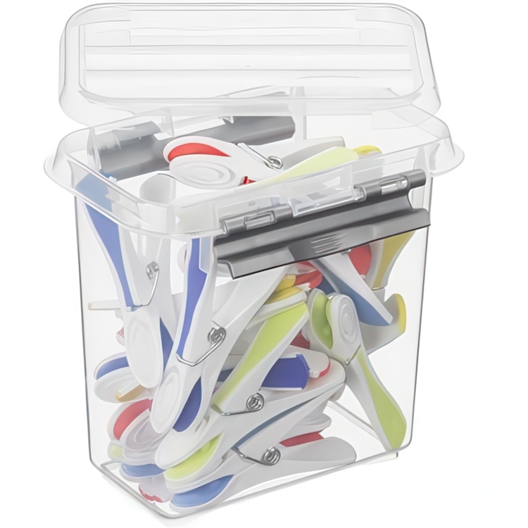Box, High, 1,1L, Q-LINE SMALL BOX, 15 x 10 x H 14,7 cm, Clear / Silver Grey