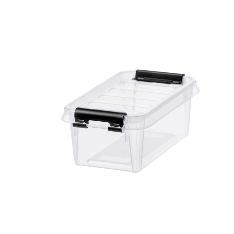 Box, SMARTSTORE 0,3L CLASSIC, MINI, 15 x 9 x H6 cm, Clear / Black