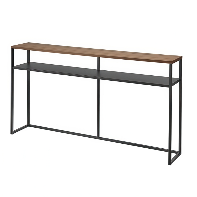 Slim Shelf, TOWER CONSOLE TABLE WITH SHELF, 126 x 20,5 x H 65 cm, Yamazaki