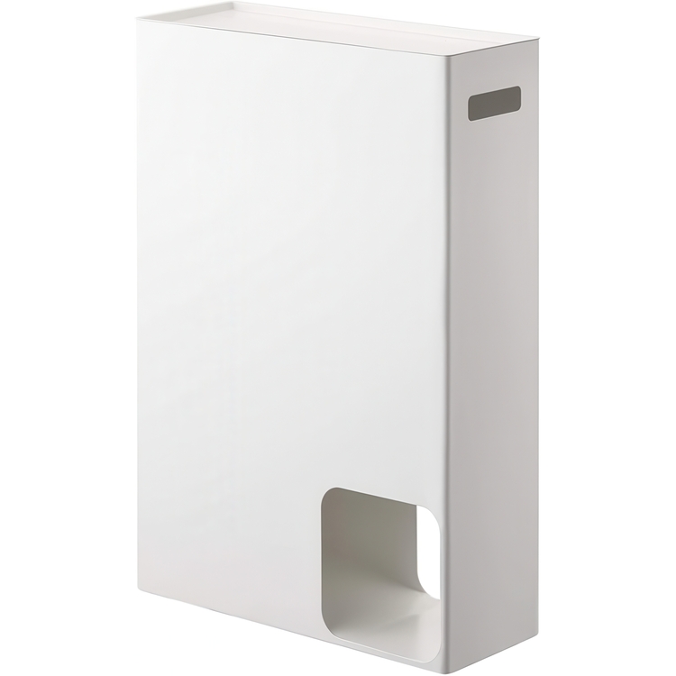 Container for toilet paper, PLATE LARGE STOCKER, Yamazaki, White