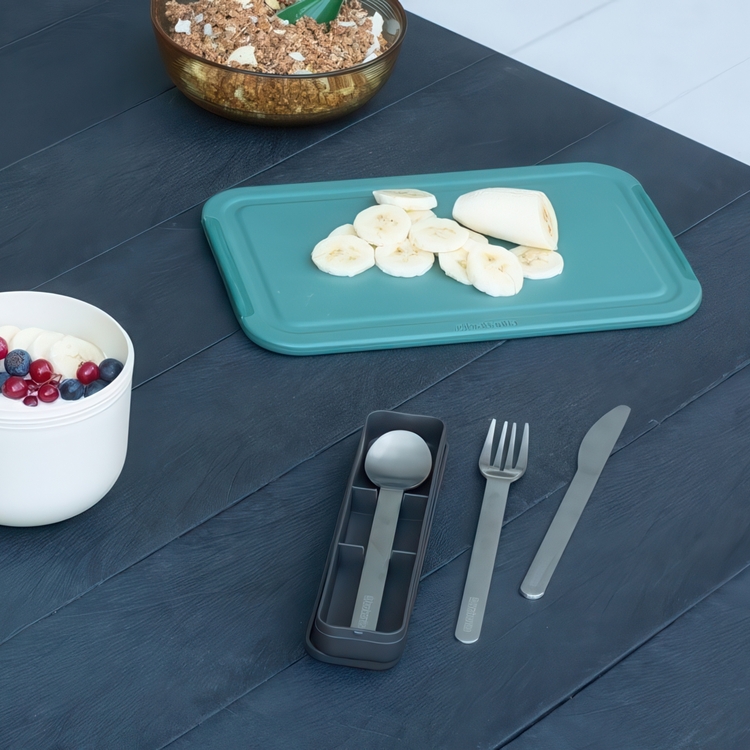 Cutlery Set, MAKE & TAKE CUTLERY SET, Brabantia,, Dark Grey / Silver