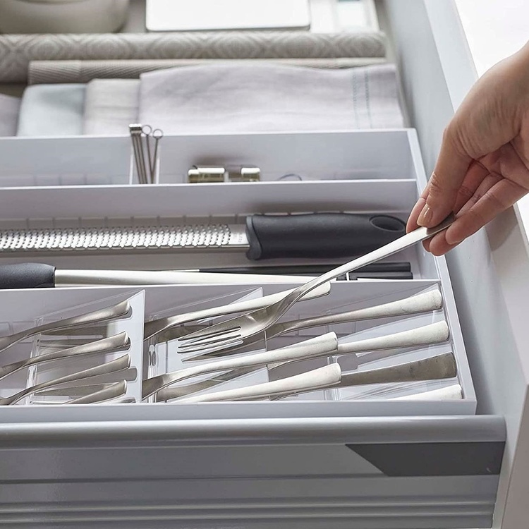 Cutlery ant Utensil Tray, Expanding, TOWER DIAGONALY STACKING, Yamazaki