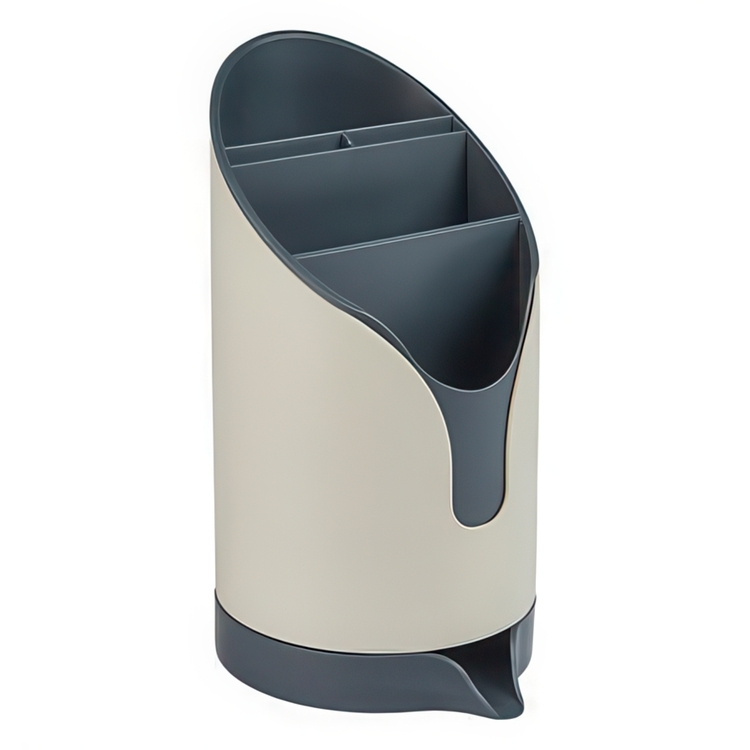 Cutlery Drainer, NEO, 12,8 x 11 x H 20,2 cm, Beige / Grey
