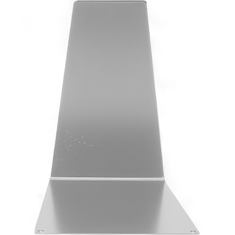 Metal bookends, Set of 2, WEDGE, 12 x 14 x H14,5 cm, Gray