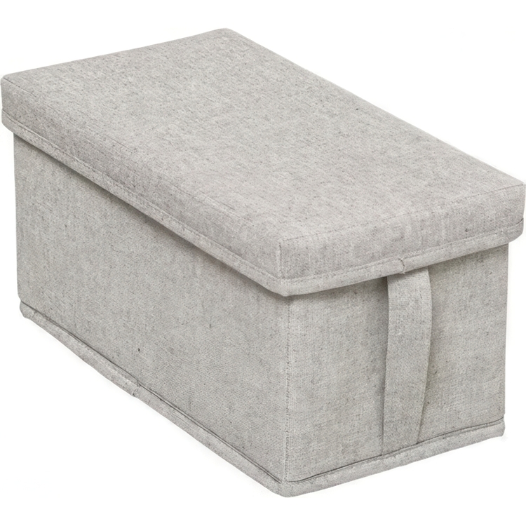 Box with lid, ORGA STORAGE BOX SMALL, 31 x 15 x H 15 cm, Beige-Grey