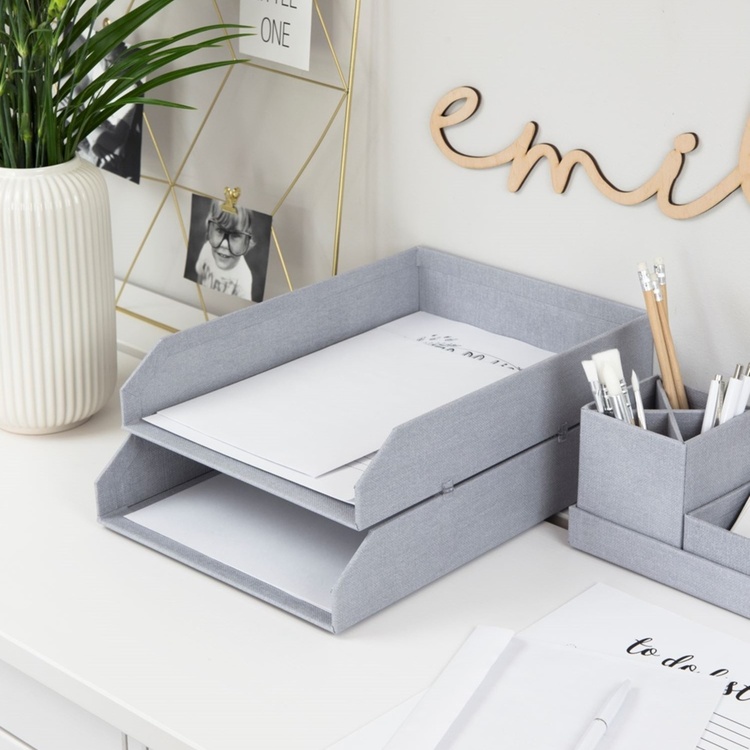 Letter tray, BIGSO HÅKAN CANVAS, 2 compartments