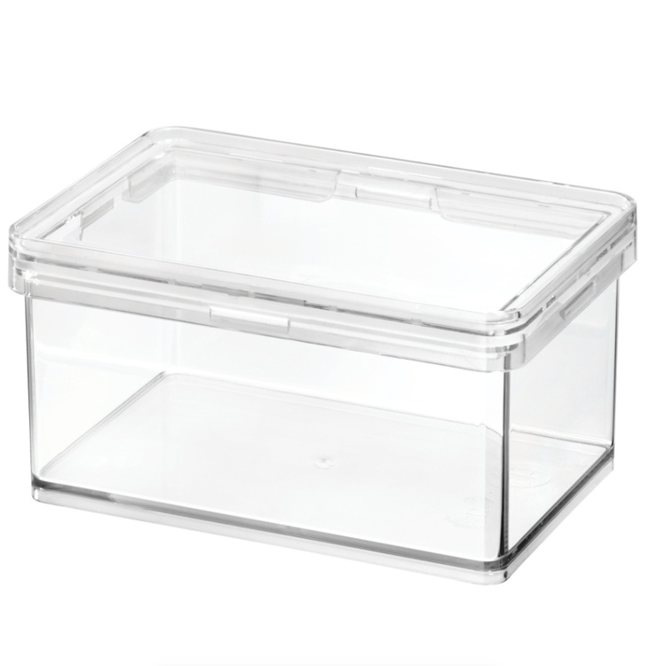 Container for Dry Food, 470 ml, THE HOME EDIT SMALL CANISTER, 10,2 x 15,2 x H 8,3 cm , Transparent