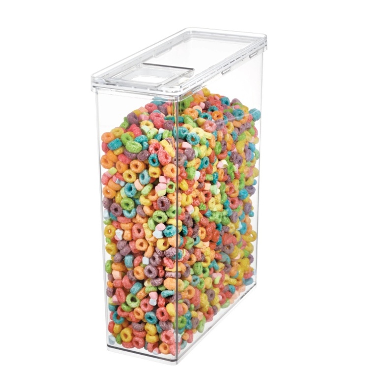 Container for Dry Food, 5,6 L, THE HOME EDIT CEREAL CANISTER, 10,2 x 25,4 x H 31 cm, Clear