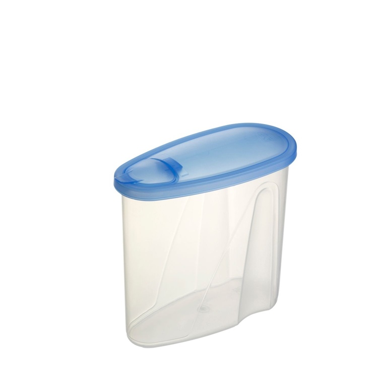 Food Box with Flip Lid, 1,8 L, CLUB CUISINE PITCHER MEDIUM, Transparent / Blue